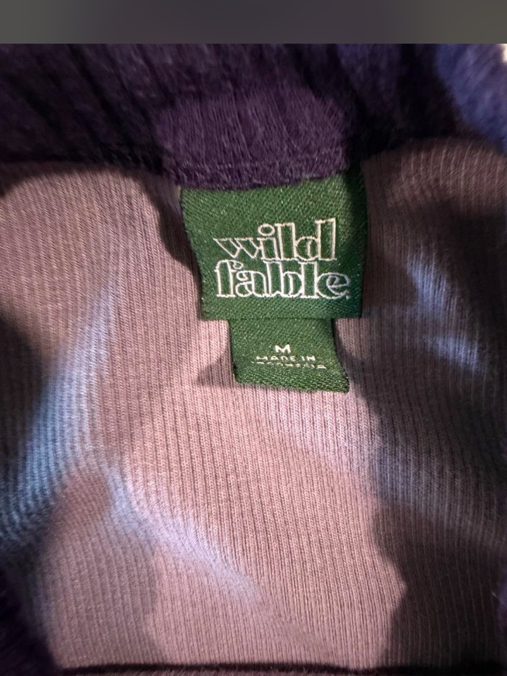 Wild Fable Purple Ribbed Colorblock Tank Top - Picture 2 of 3